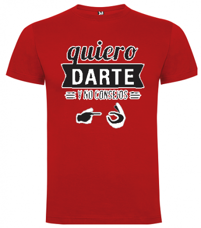 MODELO: QUIERO DARTE Y NO CONSEJOS (ROJO Y NEGRO)